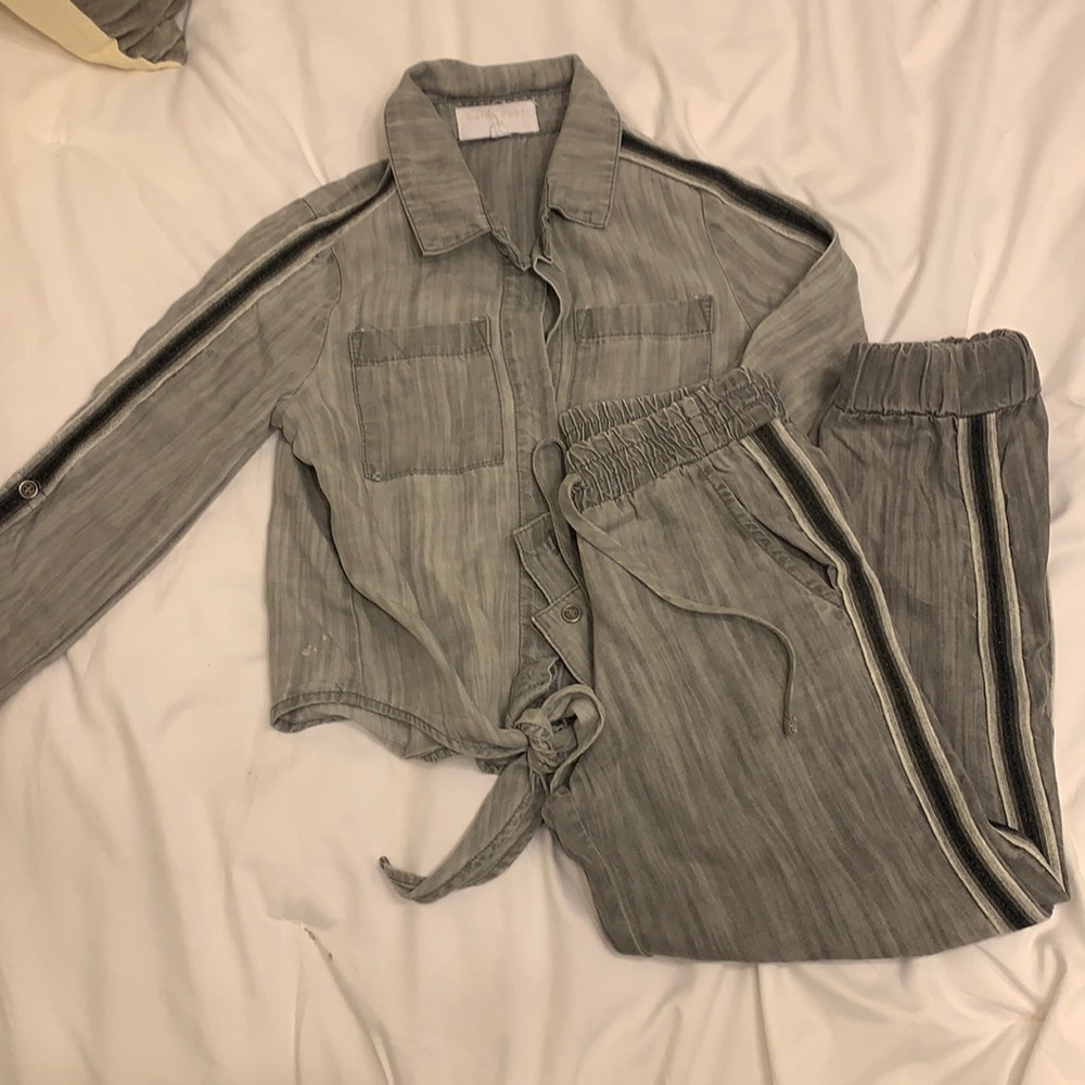 button down and pants set